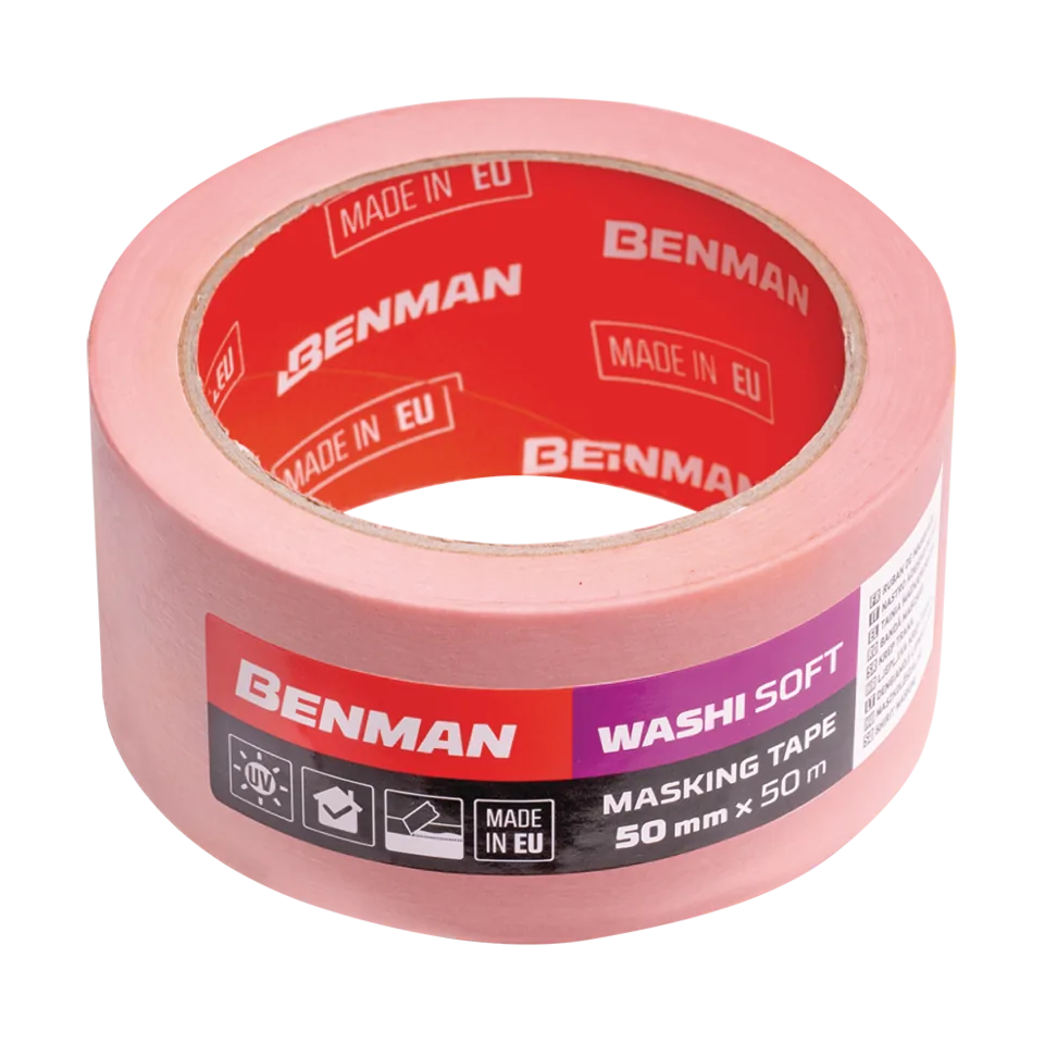 Bandă de mascare WASHI SOFT (25mmX50m)