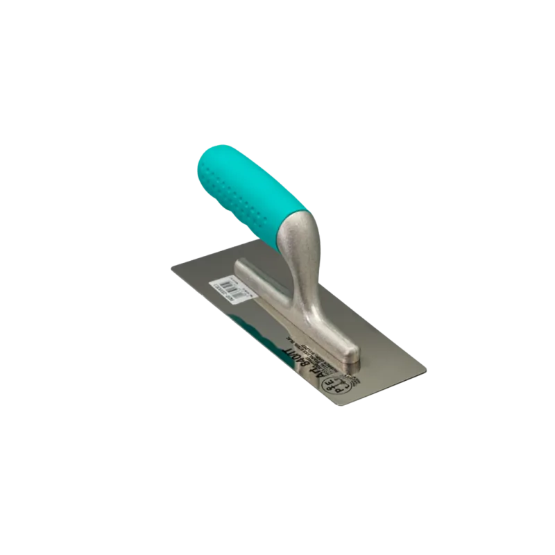 Gletieră profesională trapezoidală din inox, colțuri rotunjite, Pavan (200.80x0.5 mm)