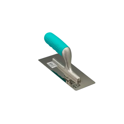 Gletieră profesională trapezoidală din inox, colțuri rotunjite, Pavan (200.80x0.5 mm)