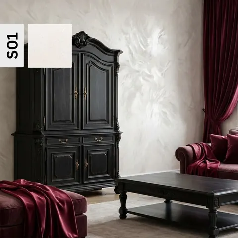 Vopsea decorativă Velvet pearl finish, Decosti diverse culori (1 L) – poza 3